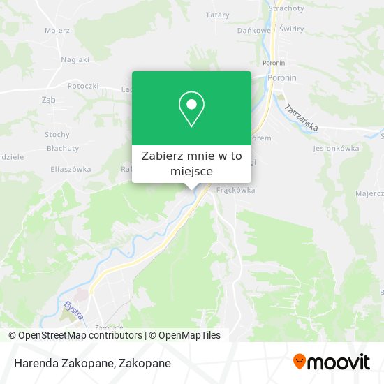 Mapa Harenda Zakopane