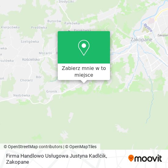 Mapa Firma Handlowo Usługowa Justyna Kadlćik