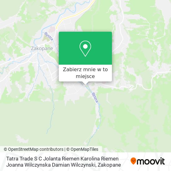 Mapa Tatra Trade S C Jolanta Riemen Karolina Riemen Joanna Wilczynska Damian Wilczynski