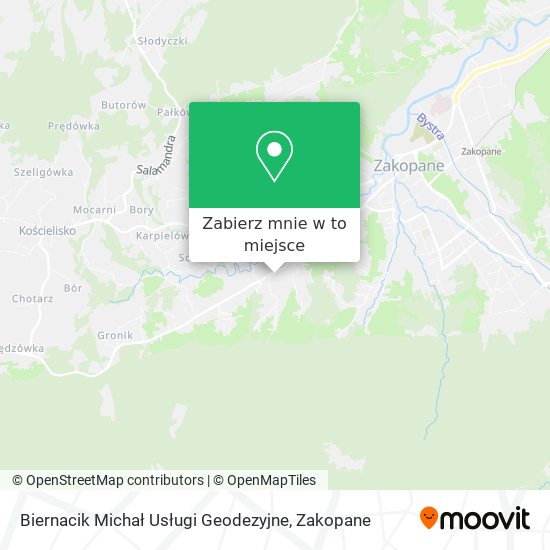 Mapa Biernacik Michał Usługi Geodezyjne
