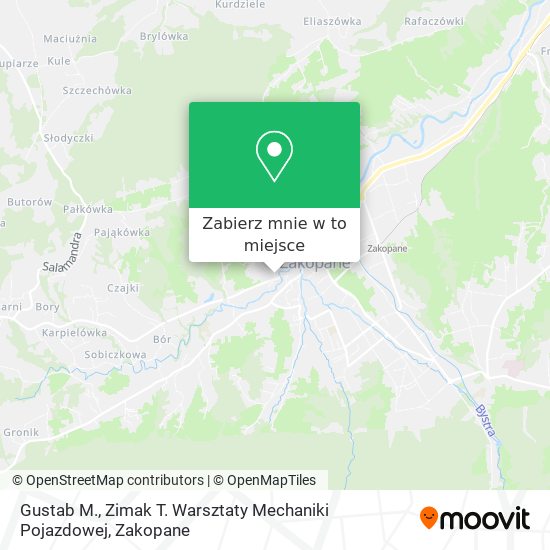 Mapa Gustab M., Zimak T. Warsztaty Mechaniki Pojazdowej