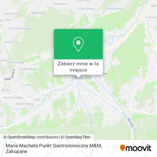 Mapa Maria Macheta Punkt Gastronomiczny M&M