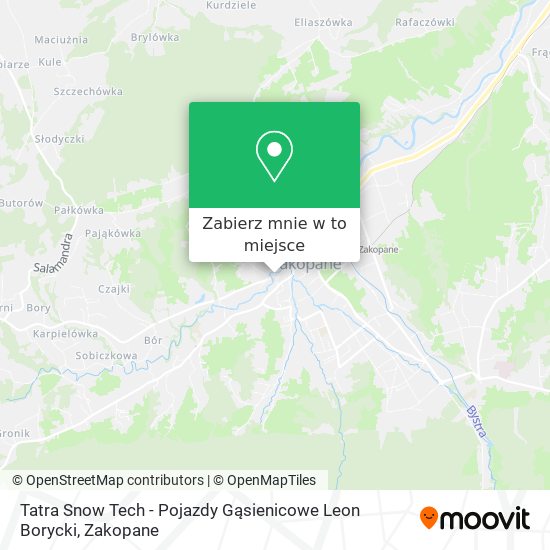Mapa Tatra Snow Tech - Pojazdy Gąsienicowe Leon Borycki