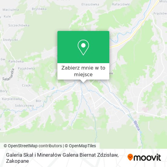Mapa Galeria Skał i Minerałów Galena Biernat Zdzisław