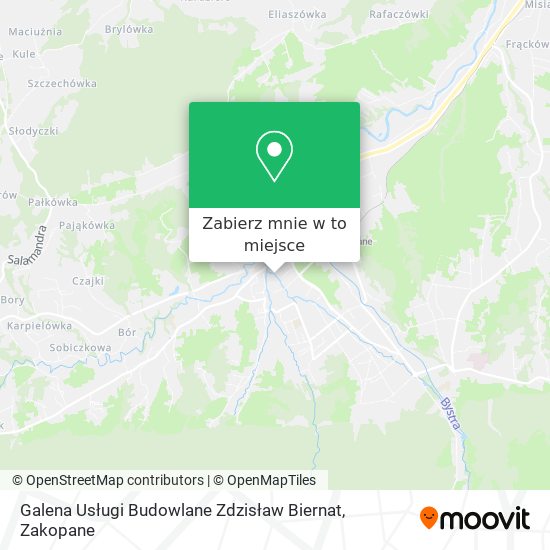 Mapa Galena Usługi Budowlane Zdzisław Biernat
