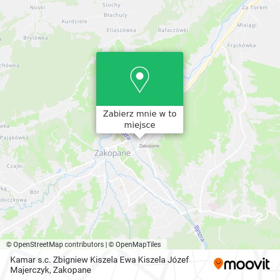 Mapa Kamar s.c. Zbigniew Kiszela Ewa Kiszela Józef Majerczyk