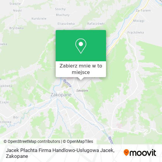 Mapa Jacek Płachta Firma Handlowo-Usługowa Jacek