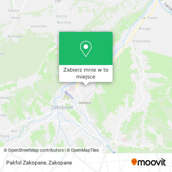 Mapa Pakfol Zakopane