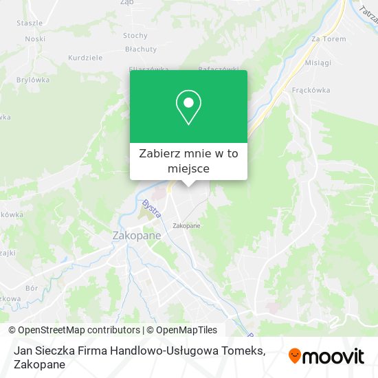 Mapa Jan Sieczka Firma Handlowo-Usługowa Tomeks