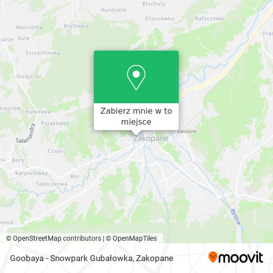 Mapa Goobaya - Snowpark Gubałowka