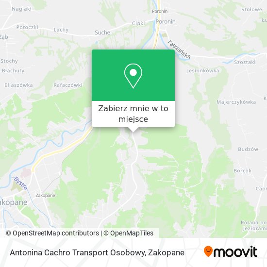 Mapa Antonina Cachro Transport Osobowy
