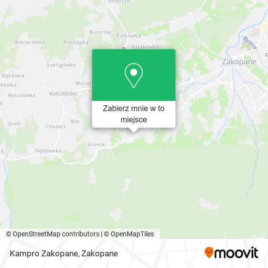 Mapa Kampro Zakopane