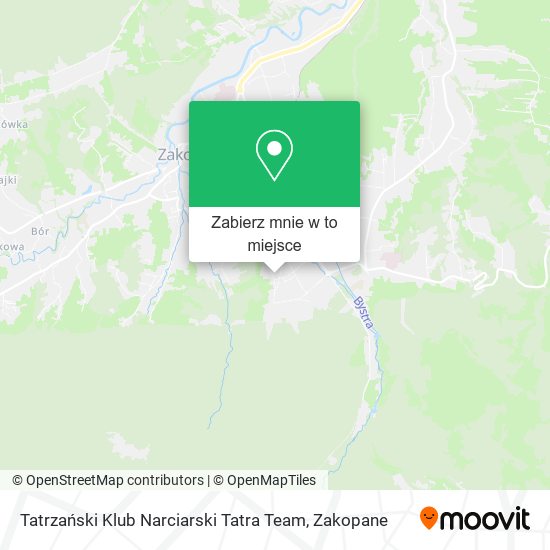 Mapa Tatrzański Klub Narciarski Tatra Team