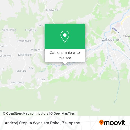 Mapa Andrzej Stopka Wynajem Pokoi