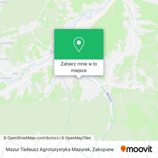 Mapa Mazur Tadeusz Agroturystyka Mazurek