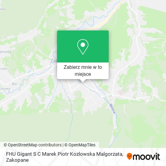 Mapa FHU Gigant S C Marek Piotr Kozlowska Malgorzata