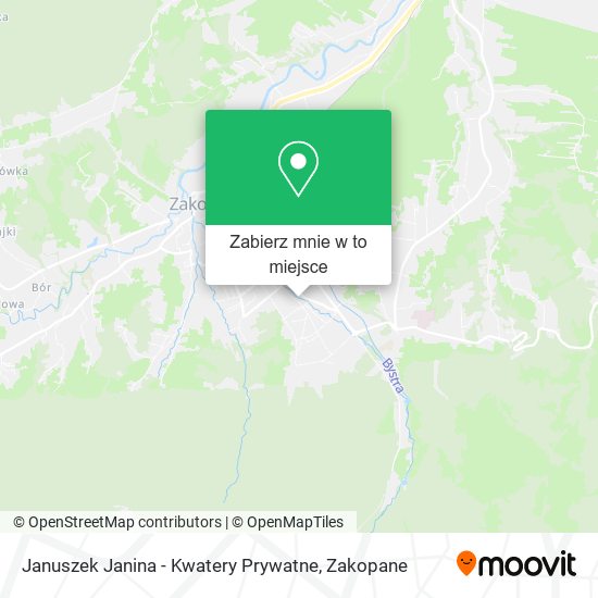Mapa Januszek Janina - Kwatery Prywatne