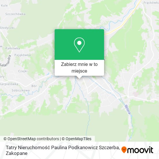 Mapa Tatry Nieruchomość Paulina Podkanowicz Szczerba