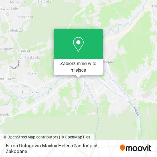Mapa Firma Usługowa Maxlux Helena Niedośpiał