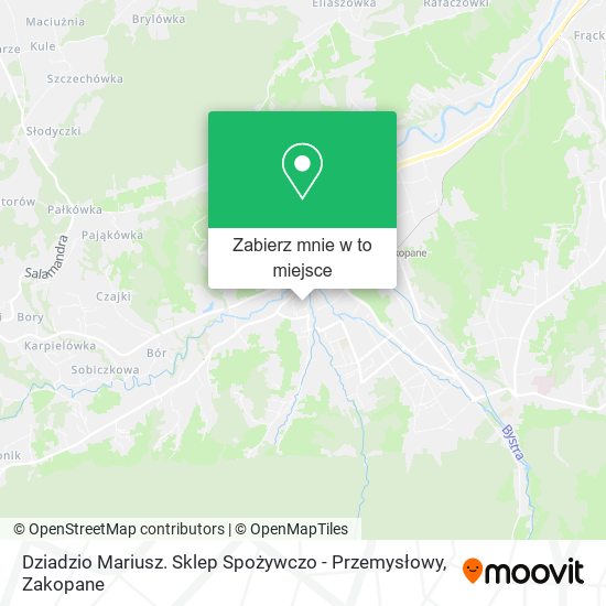 Mapa Dziadzio Mariusz. Sklep Spożywczo - Przemysłowy