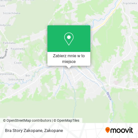 Mapa Bra Story Zakopane