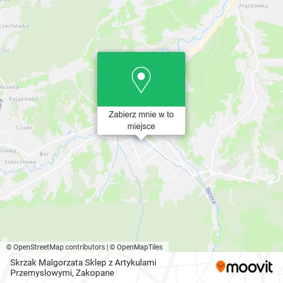 Mapa Skrzak Malgorzata Sklep z Artykulami Przemyslowymi