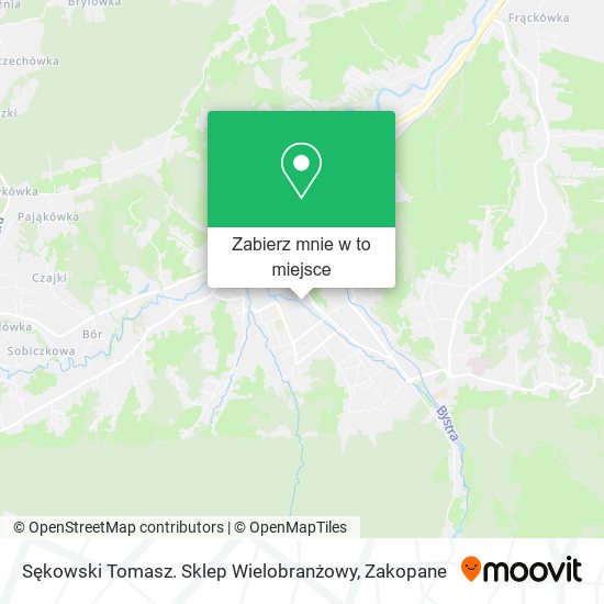 Mapa Sękowski Tomasz. Sklep Wielobranżowy