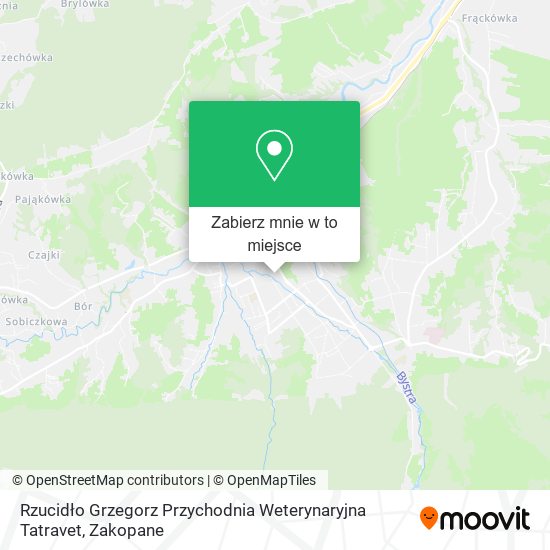 Mapa Rzucidło Grzegorz Przychodnia Weterynaryjna Tatravet