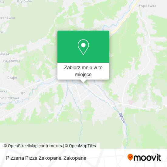 Mapa Pizzeria Pizza Zakopane