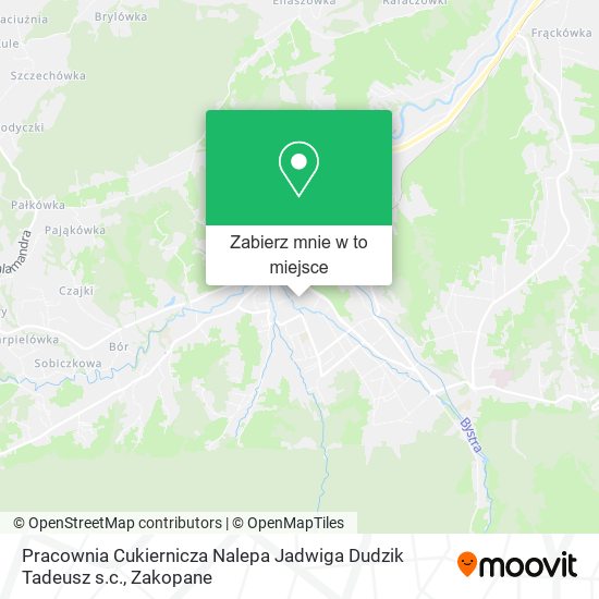 Mapa Pracownia Cukiernicza Nalepa Jadwiga Dudzik Tadeusz s.c.