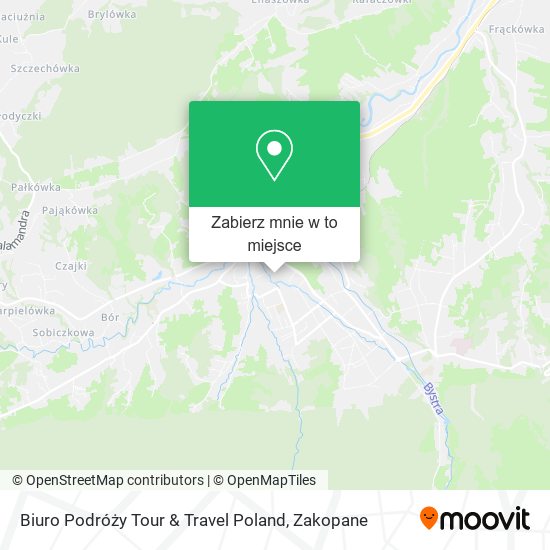 Mapa Biuro Podróży Tour & Travel Poland