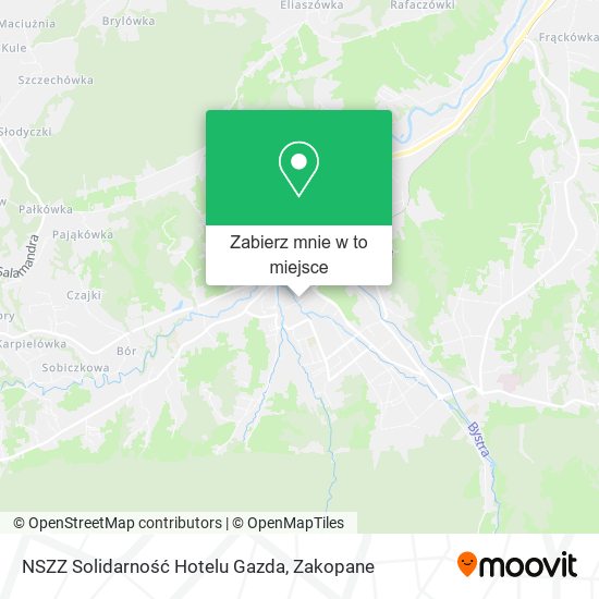 Mapa NSZZ Solidarność Hotelu Gazda