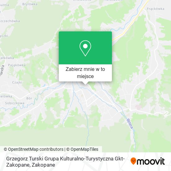 Mapa Grzegorz Turski Grupa Kulturalno-Turystyczna Gkt-Zakopane