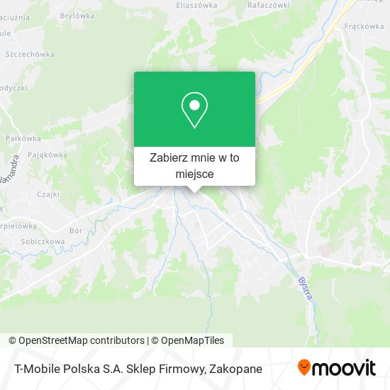 Mapa T-Mobile Polska S.A. Sklep Firmowy