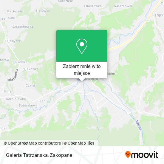 Mapa Galeria Tatrzanska
