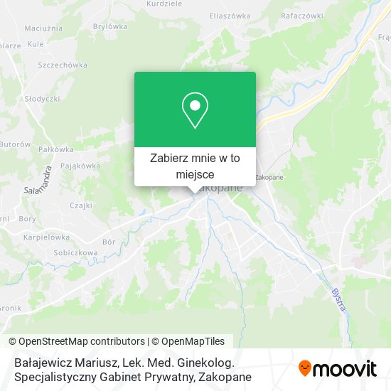 Mapa Bałajewicz Mariusz, Lek. Med. Ginekolog. Specjalistyczny Gabinet Prywatny