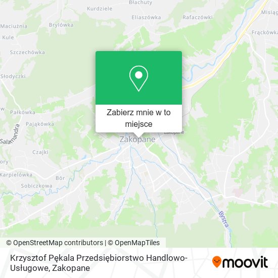 Mapa Krzysztof Pękala Przedsiębiorstwo Handlowo-Usługowe