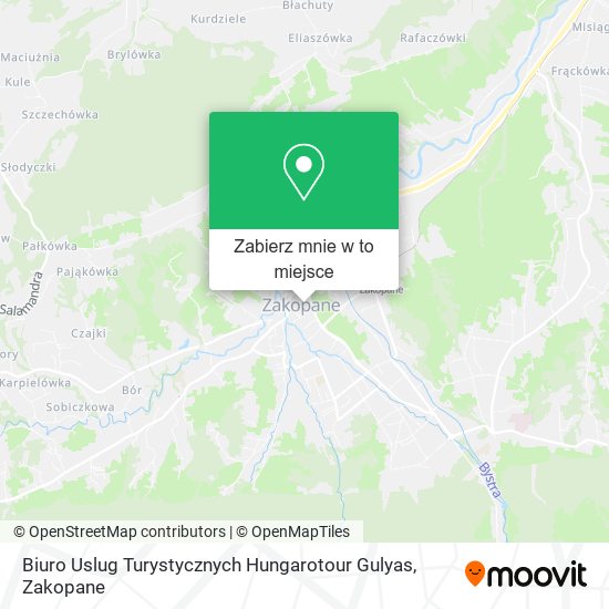 Mapa Biuro Uslug Turystycznych Hungarotour Gulyas