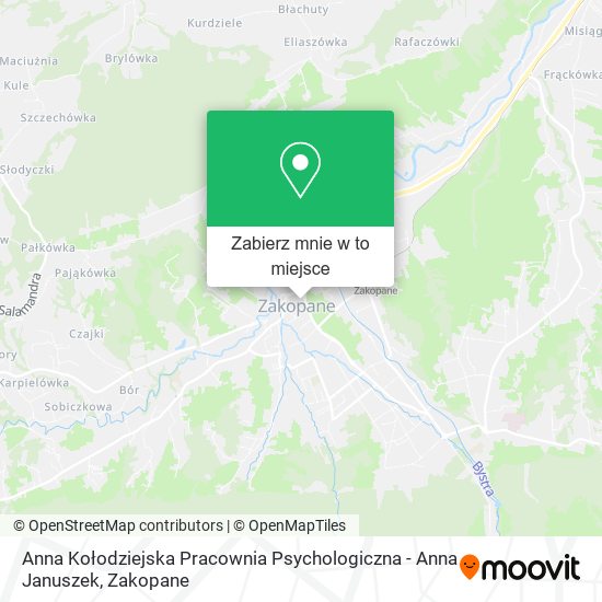 Mapa Anna Kołodziejska Pracownia Psychologiczna - Anna Januszek