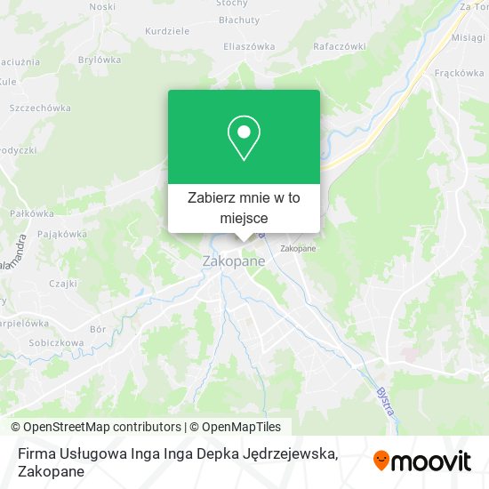 Mapa Firma Usługowa Inga Inga Depka Jędrzejewska