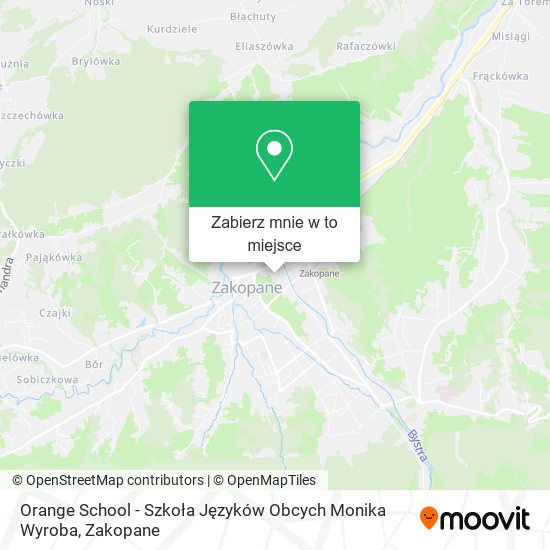 Mapa Orange School - Szkoła Języków Obcych Monika Wyroba