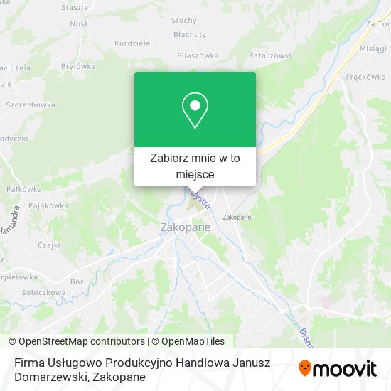 Mapa Firma Usługowo Produkcyjno Handlowa Janusz Domarzewski