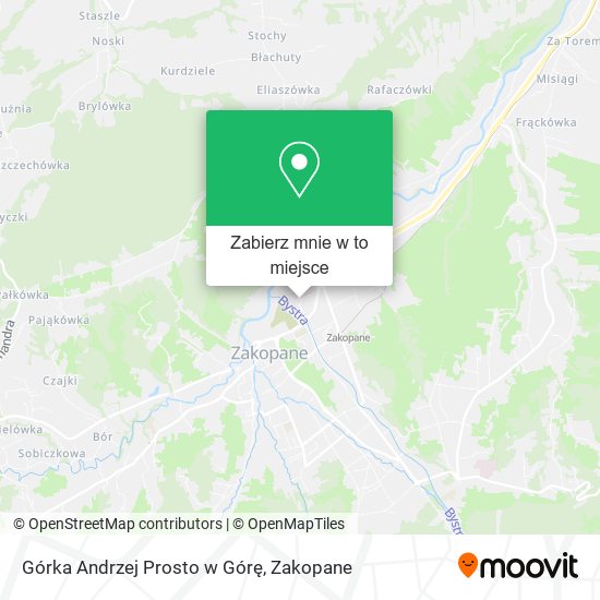 Mapa Górka Andrzej Prosto w Górę
