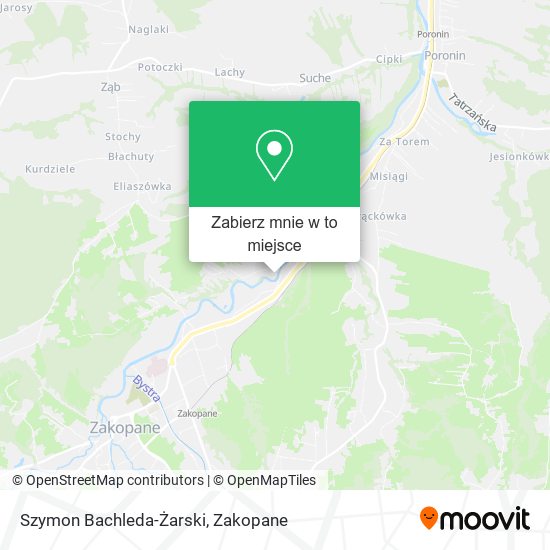 Mapa Szymon Bachleda-Żarski
