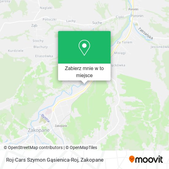 Mapa Roj-Cars Szymon Gąsienica-Roj
