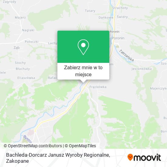 Mapa Bachleda-Dorcarz Janusz Wyroby Regionalne