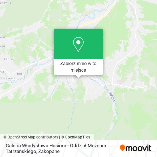 Mapa Galeria Władysława Hasiora - Oddział Muzeum Tatrzańskiego