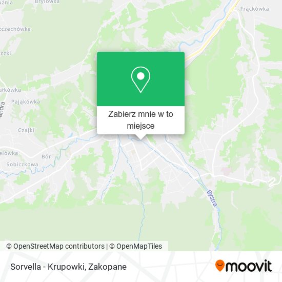 Mapa Sorvella - Krupowki