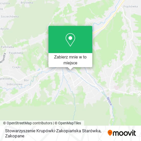 Mapa Stowarzyszenie Krupówki-Zakopiańska Starówka