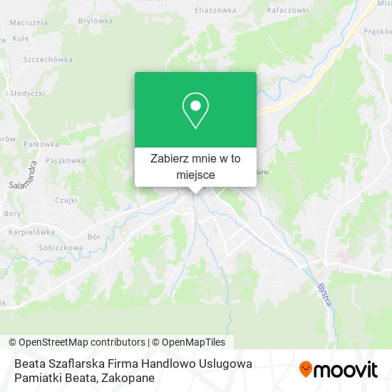 Mapa Beata Szaflarska Firma Handlowo Uslugowa Pamiatki Beata